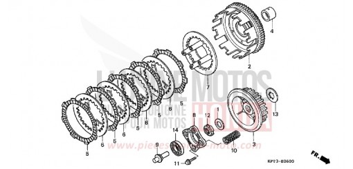 EMBRAYAGE CLR125W de 1998